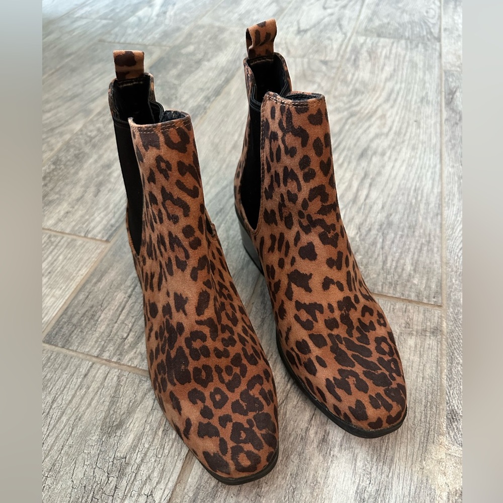 A NEW DAY LEOPARD BOOTIES - only tried on. Never worn.